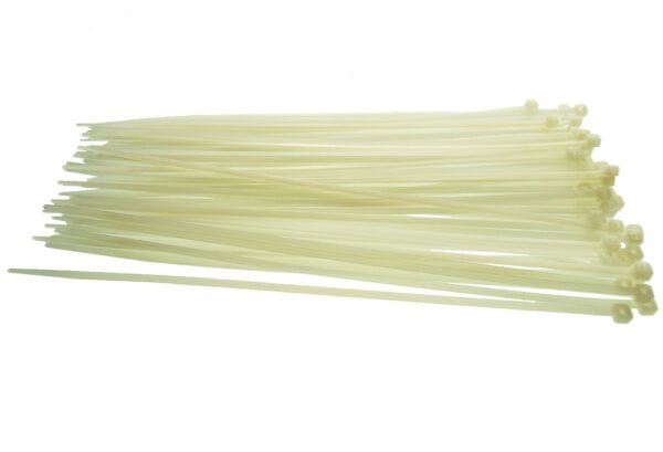 100 Cable Ties (4.8mm x 500mm) Neutral Cable Ties Free Shipping 9
