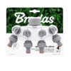 White line 4-way manifold with 1 “or 3/4” bsp tap connection – heavy duty outdoor garden tap uk garden hose connection set free shipping 11