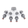 White line 4-way manifold with 1 “or 3/4” bsp tap connection – heavy duty outdoor garden tap uk garden hose connection set free shipping 9