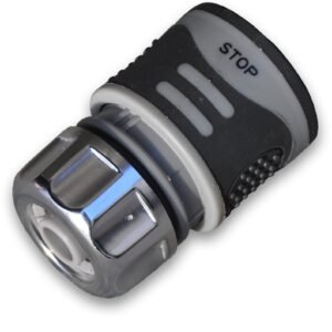 Female Hose Connector With Stop, 1/2″ or 5/8″ Hose, Grey Home & Garden Free Shipping