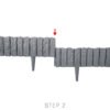 Lawn edging, plastic palisade wood effect, 2. 32m, black – plastic lawn edging border uk