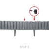 Lawn edging, plastic palisade wood effect, 2. 32m, black – plastic lawn edging border uk