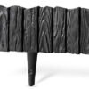 Lawn edging, plastic palisade wood effect, 2. 32m, black – plastic lawn edging border uk