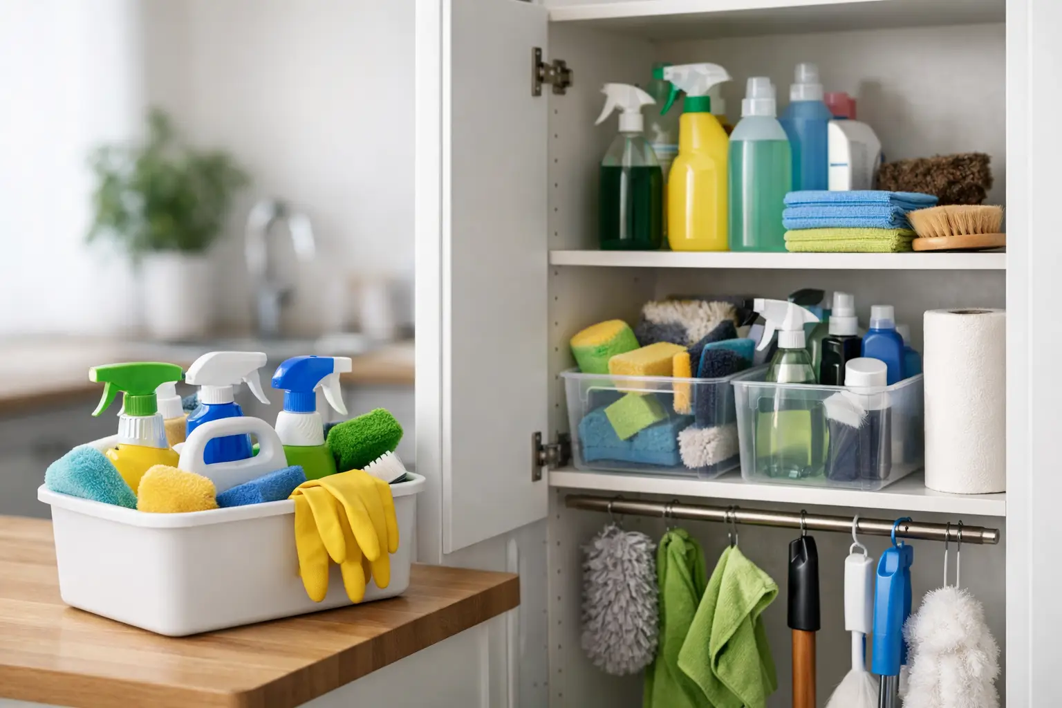 How to Organise Cleaning Supplies at Home