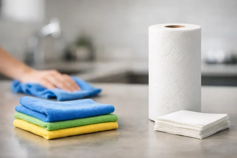 Microfibre Cloths vs Paper Towels