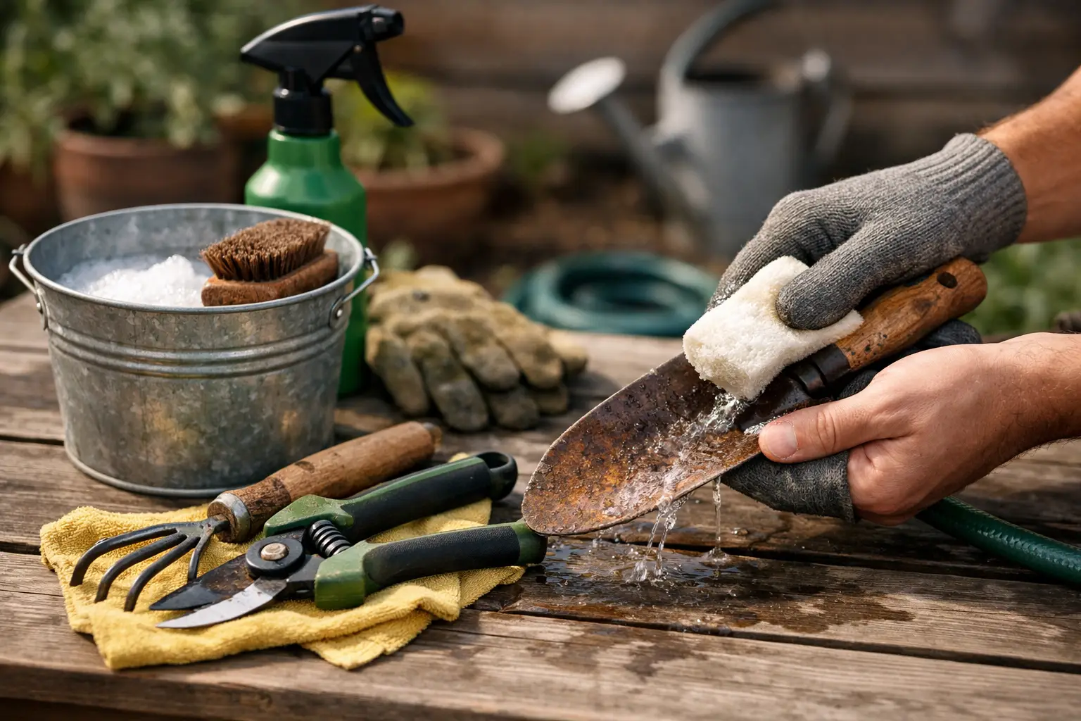 How to Clean Patio Tools Properly