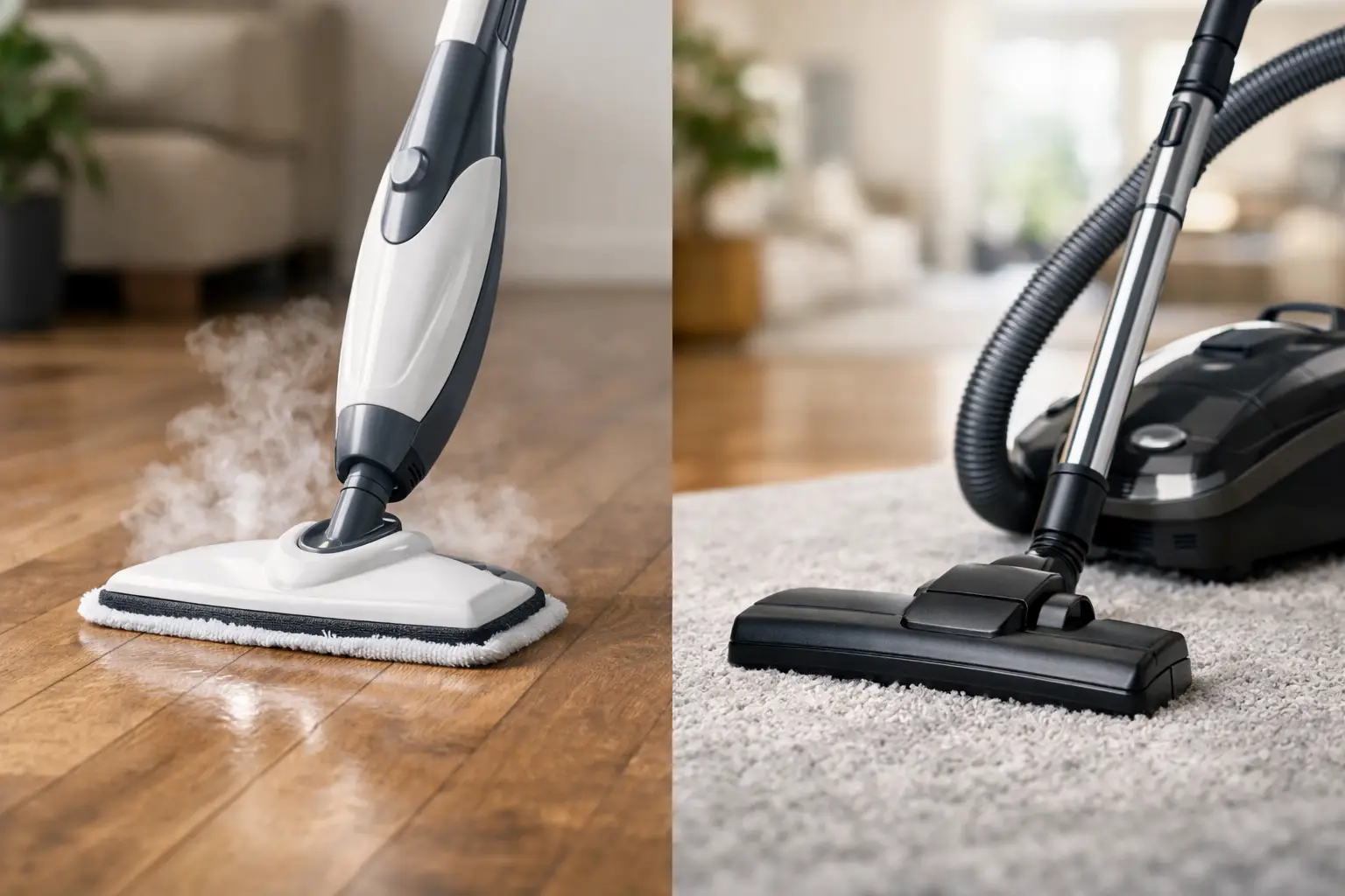 Steam mop vs vacuum: which do you need?
