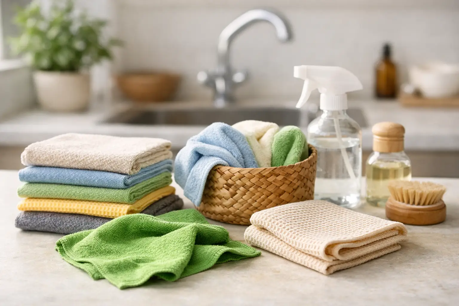 A guide to reusable cleaning cloths at home