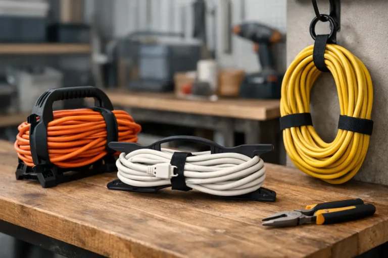 How to store extension leads without tangles