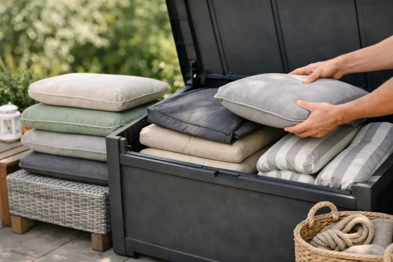 How to store garden cushions properly