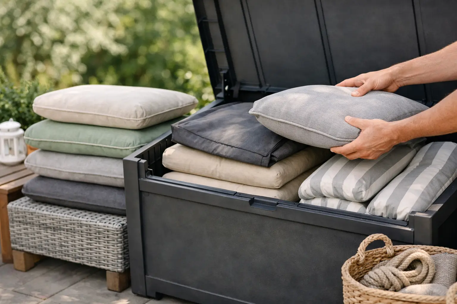 How to store garden cushions properly