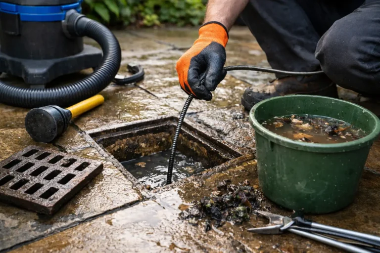 How to unblock outdoor drains fast