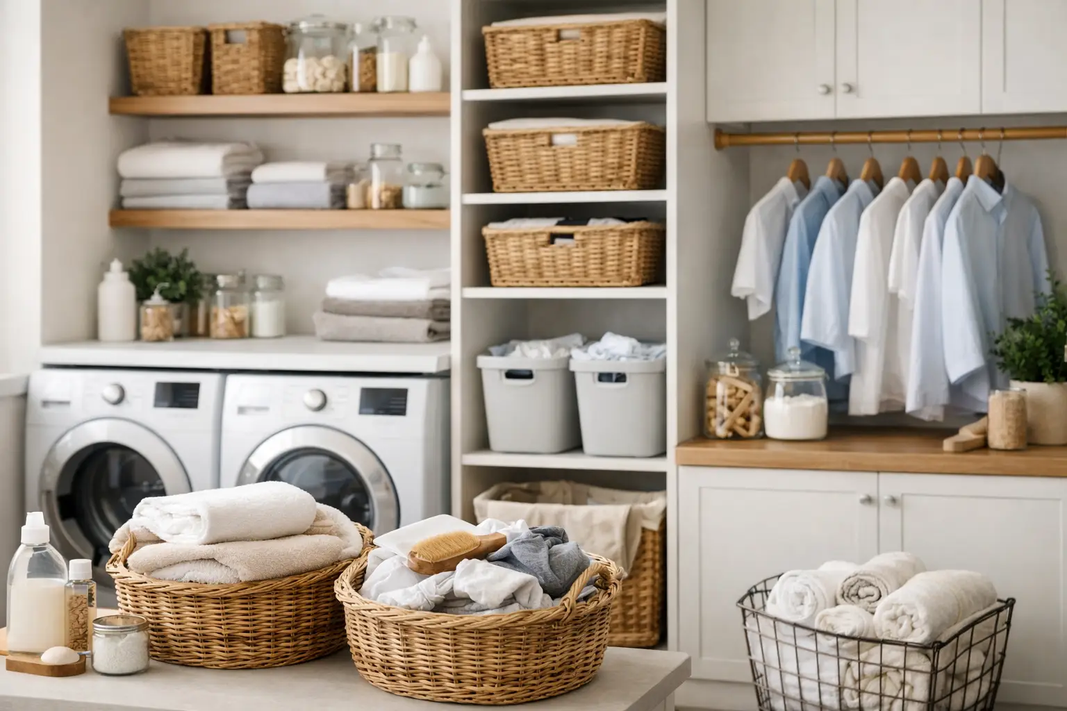12 laundry storage examples for tidy wash days