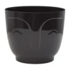 Atena pot without hole 165mm black