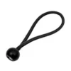 Black 4" bungee ball tarpaulin ties – heavy duty elastic tarp fasteners