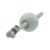White 4" bungee ball tarpaulin ties – heavy duty elastic tarp fasteners