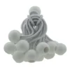 White 4" bungee ball tarpaulin ties – heavy duty elastic tarp fasteners