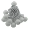 White 4" bungee ball tarpaulin ties – heavy duty elastic tarp fasteners