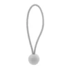 White 6" bungee ball tarpaulin ties – heavy duty elastic tarp fasteners