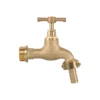 Garden bib brass 3/4 inch bspm inlet and 3/4 inch outlet with 1/2 inch – heavy duty outdoor garden tap uk
