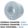 Clear braided pvc pipe 16mm×1. 9mm – clear braided flexible pvc hose uk
