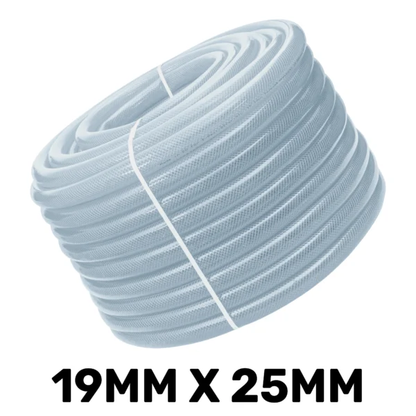 Clear braided pvc pipe 19mm*3mm, 1m – clear braided flexible pvc hose uk
