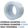 Clear braided pvc pipe 6mm×1. 6mm – clear braided flexible pvc hose uk