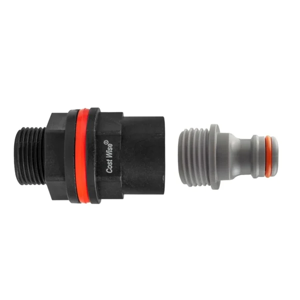 Water butt kit ½ inch bspm-f with male quick connector – rainwater harvesting kit uk