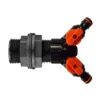 Water butt 1 inch with two way valved splitter – home diy accessory uk