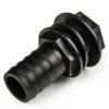 Tank connector with washer 3/4 inch bspm & 1 inch barb outlet – barbed hose pipe connector uk