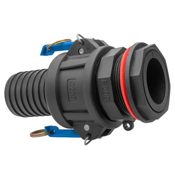 Camlock male - water butt connector with hose tail – heavy duty pipe & hose fitting uk