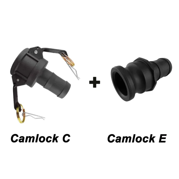 Camlock type c + e – heavy duty pipe & hose fitting uk