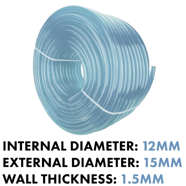 Clear pvc pipe 12mm*15mm – clear flexible pvc water pipe uk