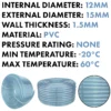 Clear pvc pipe 12mm*15mm – clear flexible pvc water pipe uk