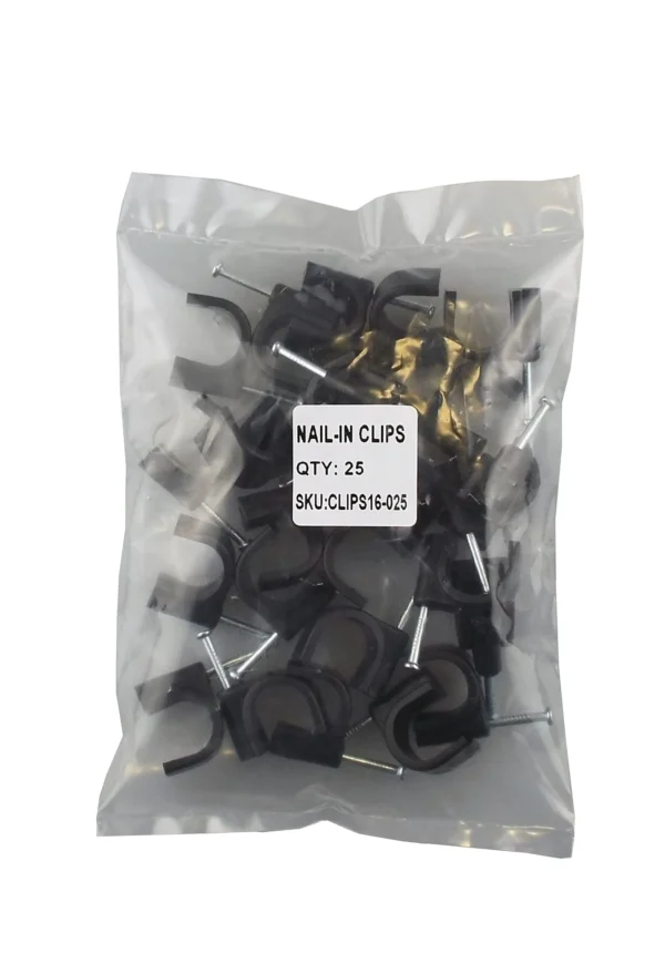Clips for 16mm irrigation pipe, pack of 25 – micro irrigation mainline pipe uk