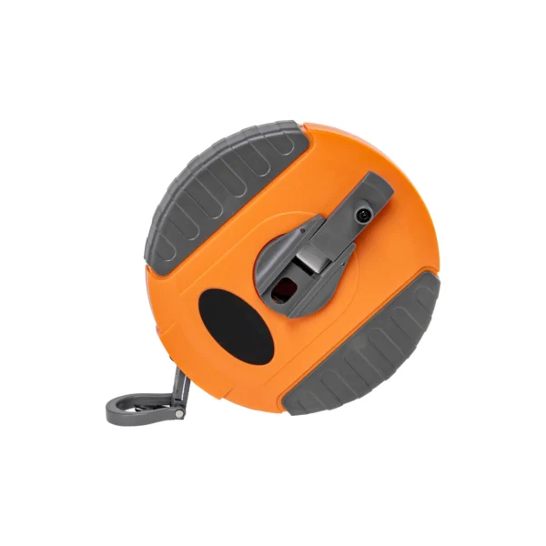 30m fibreglass coiled tape measure 13mm wide black/orange – home diy accessory uk