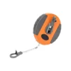 30m fibreglass coiled tape measure 13mm wide black/orange – home diy accessory uk