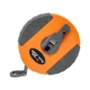 30m fibreglass coiled tape measure 13mm wide black/orange – home diy accessory uk