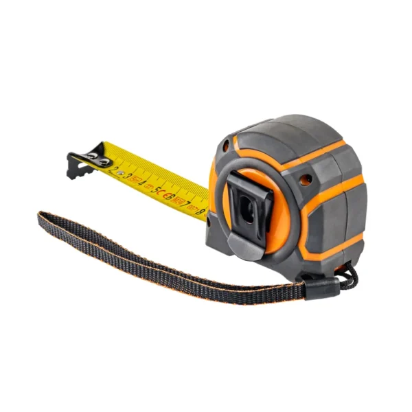 8m snap tape measure 25mm wide with belt clip – home diy accessory uk