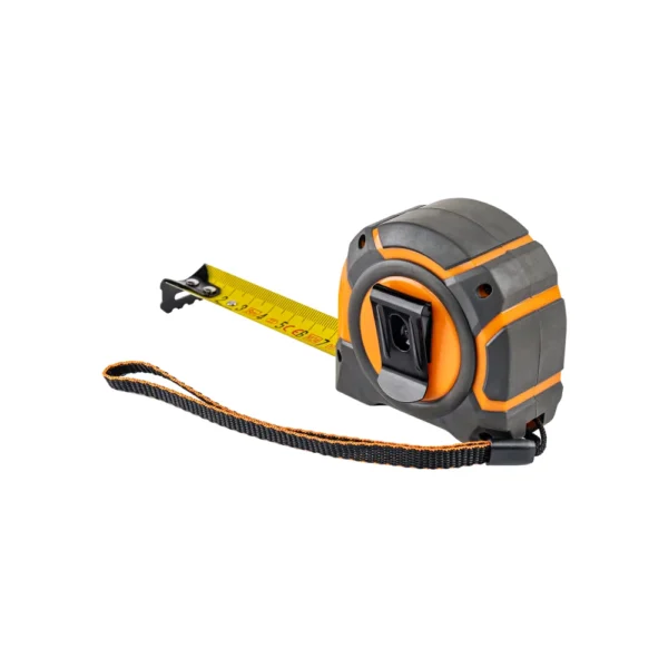 8m snap tape measure 25mm wide with belt clip – home diy accessory uk