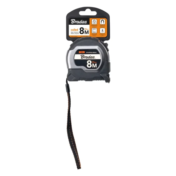 Coal 5m tape measure 25mm wide with magnetic tip and belt clip
