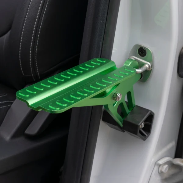 Car door step type d green – universal folding car roof access door step uk