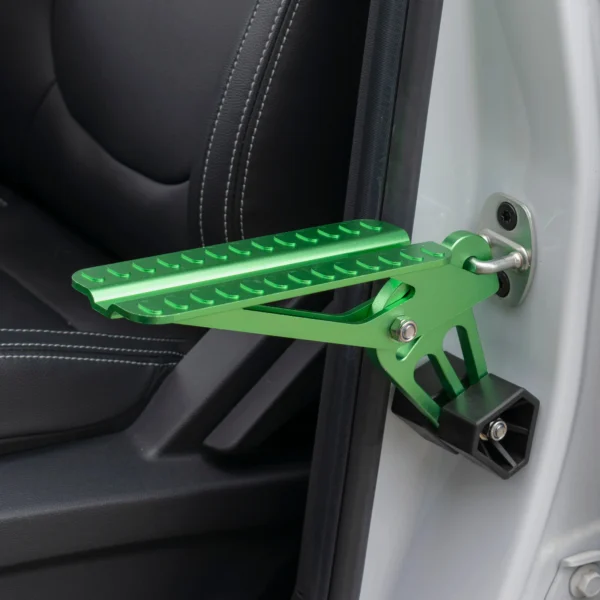 Car door step type d green – universal folding car roof access door step uk