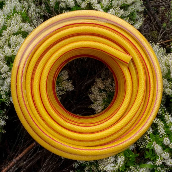 Premium garden hose 6-layer 1/2 inch pipe yellow 50m – kink-free heavy duty garden hose pipe uk
