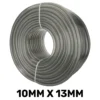 Grey semi-transparent pvc pipe 10mm*13mm, 1m – heavy duty pipe & hose fitting uk