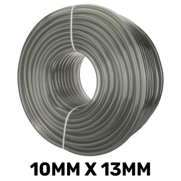 Grey semi-transparent pvc pipe 10mm*13mm, 1m – heavy duty pipe & hose fitting uk