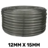 Grey semi-transparent pvc pipe 12mm*15mm, 1m – heavy duty pipe & hose fitting uk