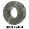 Grey semi-transparent pvc pipe 4mm×6mm, 1m – heavy duty pipe & hose fitting uk