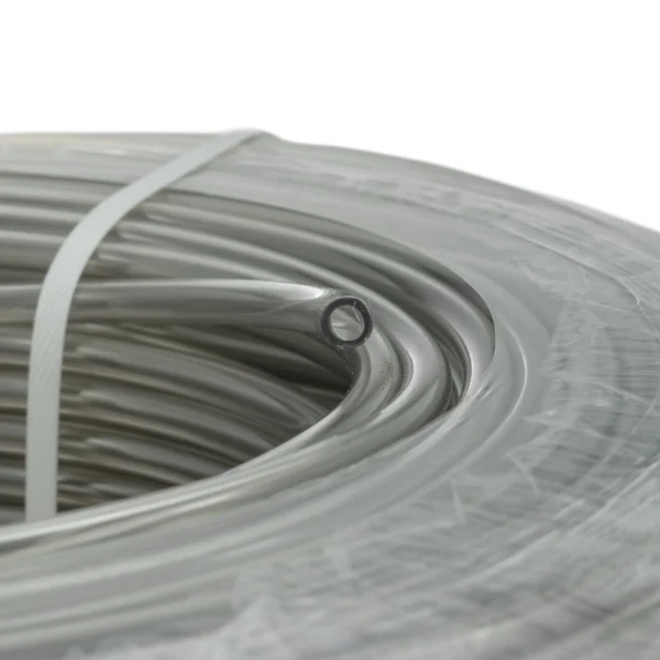 Grey semi-transparent pvc pipe 4mm×6mm, 1m – heavy duty pipe & hose fitting uk