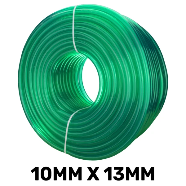 Green semi-transparent pvc pipe 10mm*13mm, 1m – heavy duty pipe & hose fitting uk